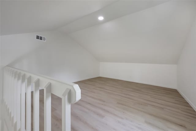 1503 Bamwick Dr, Houston, TX 77090 - additional living space featuring lofted ceiling, light wood-style flooring, and recessed lighting