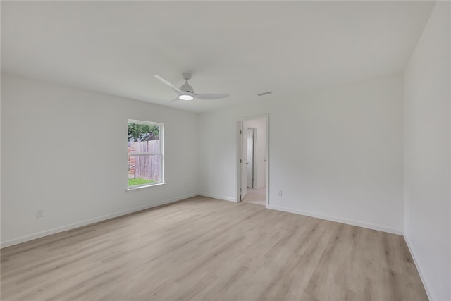 1503 Bamwick Dr, Houston, TX 77090 - spare room featuring light wood-style floors and ceiling fan