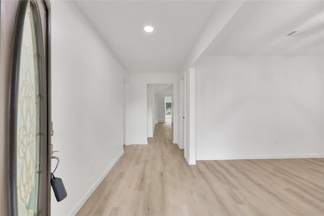 1503 Bamwick Dr, Houston, TX 77090 - foyer featuring light wood-style flooring and recessed lighting