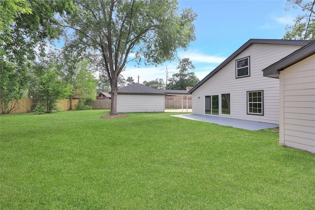 1503 Bamwick Dr, Houston, TX 77090 - fenced backyard with a patio