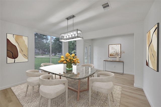 1503 Bamwick Dr, Houston, TX 77090 - dining area featuring light wood-type flooring and baseboards
