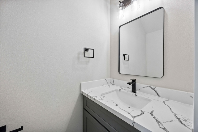 2409 Dolly Wright St, Houston, TX 77088 - bathroom featuring vanity and a textured wall