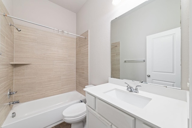13727 Pedernales Ct, Cypress, TX 77429 - bathroom with shower / bathtub combination and vanity