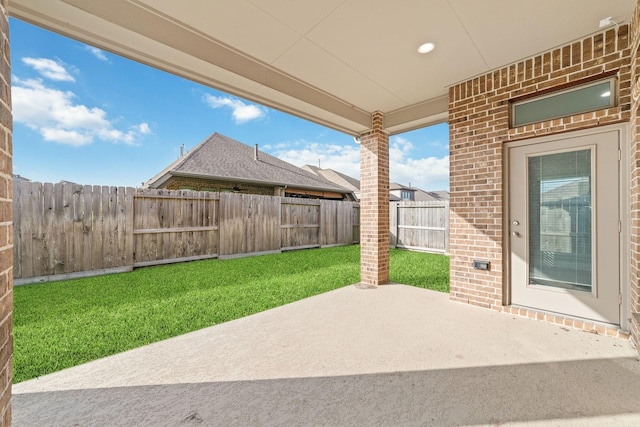 13727 Pedernales Ct, Cypress, TX 77429 - fenced backyard with a patio
