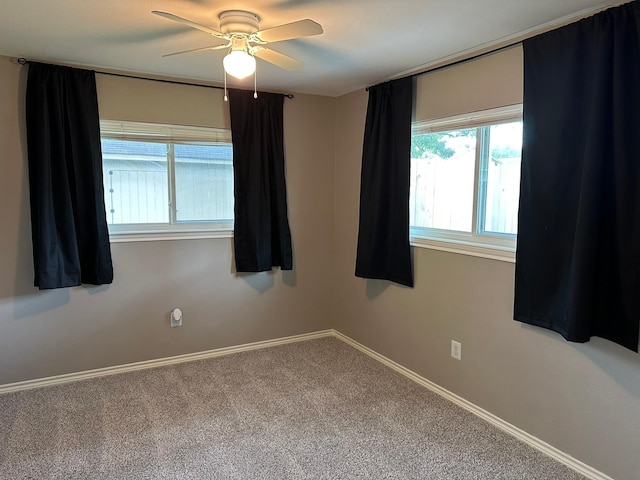 318 N 4th St, Alvin, TX 77511 - spare room with carpet and a ceiling fan