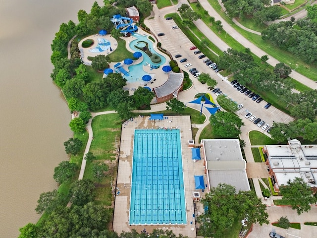 4614 Jamaica Dr, Sugar Land, TX 77479 - drone / aerial view of a pool