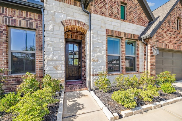 32311 Noble Creek Dr, Conroe, TX 77385 - property entrance featuring stone siding and brick siding