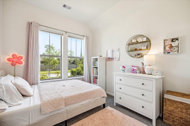 32311 Noble Creek Dr, Conroe, TX 77385 - carpeted bedroom with lofted ceiling