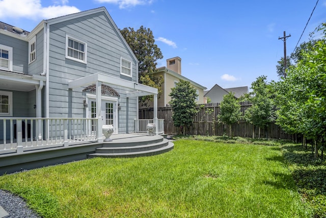 2717 University Blvd, Houston, TX 77005 - view of yard with a wooden deck