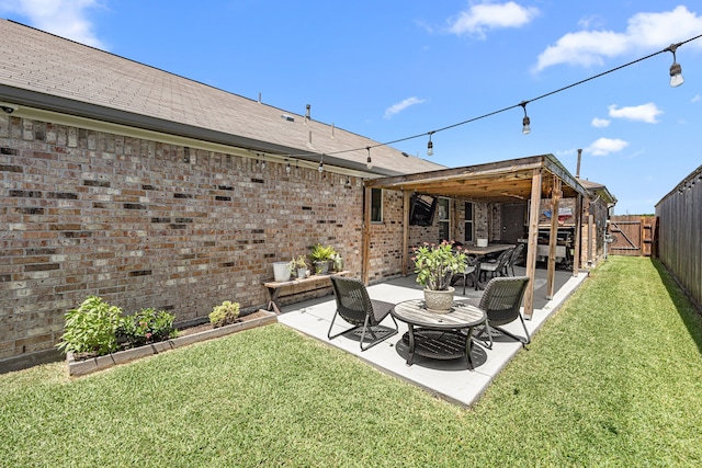 15003 Moonlight Mist Dr, Humble, TX 77346 - fenced backyard featuring a patio area