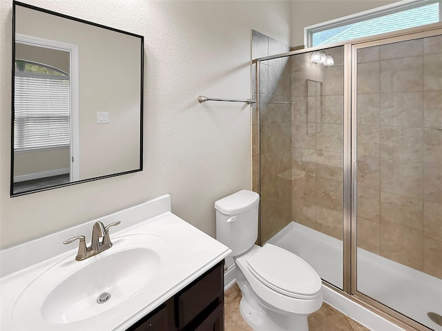 18614 Rimini Ridge Ct, Cypress, TX 77429 - full bath with plenty of natural light, vanity, and a shower stall