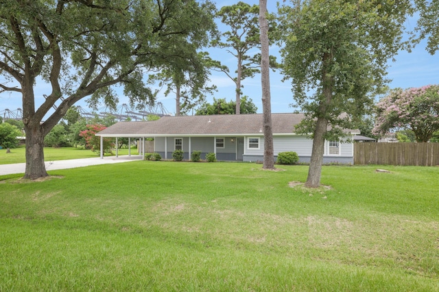 519 N Shady Ln, La Porte, TX 77571 - view of front of house with a carport and driveway
