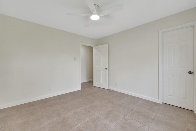 519 N Shady Ln, La Porte, TX 77571 - spare room with a ceiling fan and light tile patterned floors