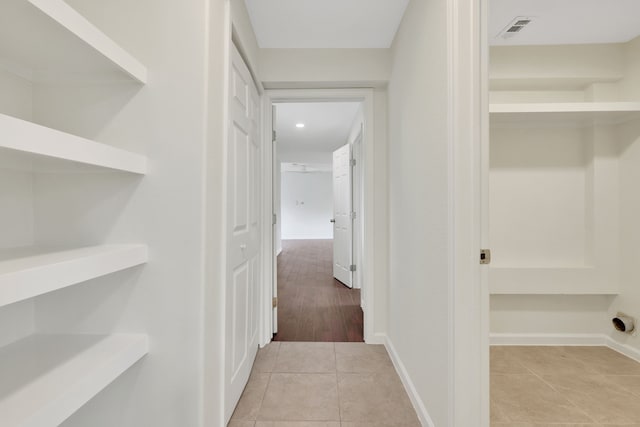 519 N Shady Ln, La Porte, TX 77571 - hall with light tile patterned flooring and recessed lighting