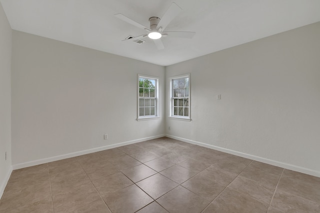 519 N Shady Ln, La Porte, TX 77571 - empty room featuring ceiling fan and light tile patterned floors