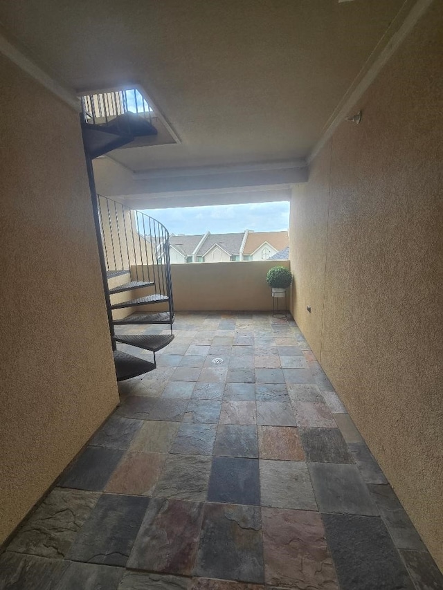 176 Capetown, Conroe, TX 77356 - hallway with stairs