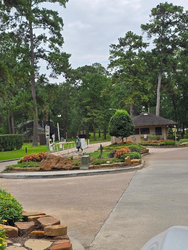 176 Capetown, Conroe, TX 77356 - view of property's community with view of wooded area