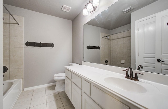 2512 Eagle Post Dr, Conroe, TX 77304 - full bath featuring vanity, tile patterned floors, and shower / washtub combination