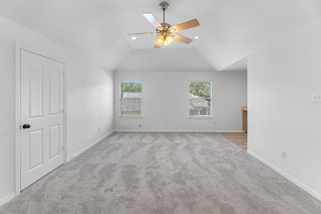 5918 Mahogany Way, Magnolia, TX 77354 - additional living space with light colored carpet, a ceiling fan, and recessed lighting