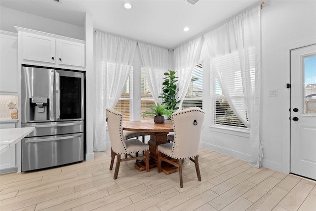 17735 Tree Of Heaven, Conroe, TX 77385 - dining space with plenty of natural light, light wood-style flooring, and recessed lighting