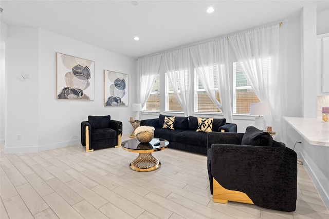 17735 Tree Of Heaven, Conroe, TX 77385 - living room with light wood-type flooring and recessed lighting