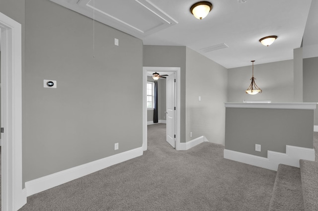 18618 Bridle Grove Ct, Tomball, TX 77377 - unfurnished room featuring attic access, carpet, and ceiling fan
