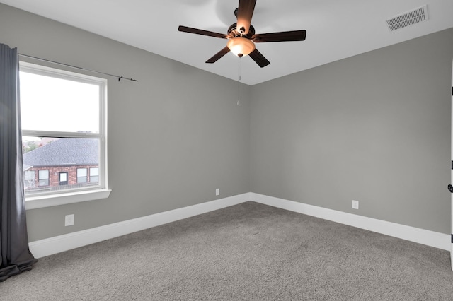 18618 Bridle Grove Ct, Tomball, TX 77377 - spare room featuring a ceiling fan and carpet floors