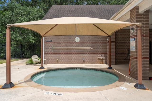14306 Cypress Meadow Dr, Cypress, TX 77429 - view of swimming pool with a patio area and a pool