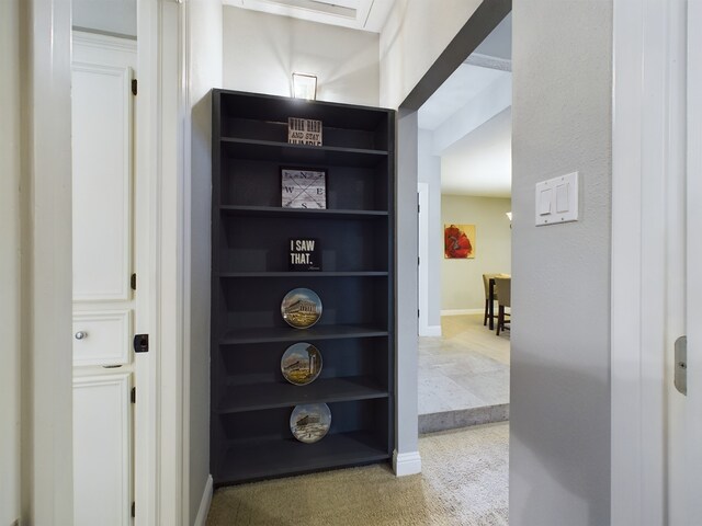 11614 Taos Ln, Houston, TX 77070 - hall with carpet floors and baseboards