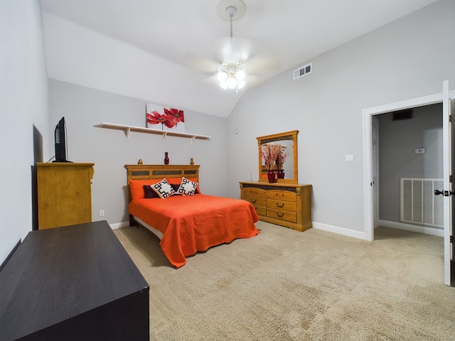 11614 Taos Ln, Houston, TX 77070 - bedroom featuring carpet floors and vaulted ceiling