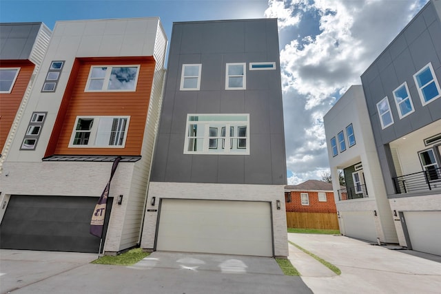 1805 Emir St Unit E, Houston, TX 77009 - contemporary house with a garage and concrete driveway