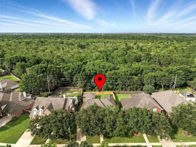 21306 Willowford Park Dr, Katy, TX 77450 - aerial view of residential area with a forest