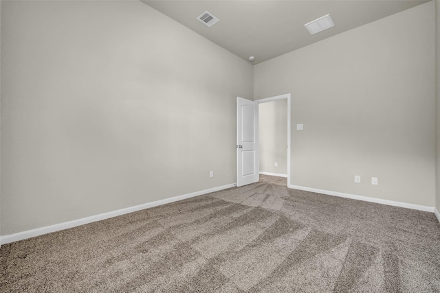 16114 Northern Cardinal Ln, Cypress, TX 77433 - carpeted empty room with high vaulted ceiling and baseboards