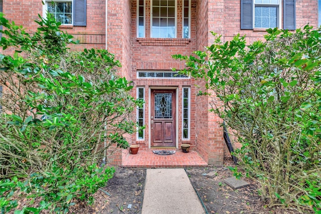 2605 Broussard Ct, Seabrook, TX 77586 - property entrance featuring brick siding