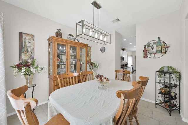 2803 Ridgecliff Ct, Conroe, TX 77301 - dining space featuring light tile patterned floors and recessed lighting