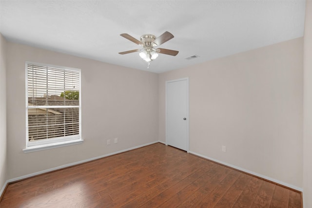 13535 San Martin Ln, Houston, TX 77083 - unfurnished room featuring hardwood / wood-style floors and a ceiling fan