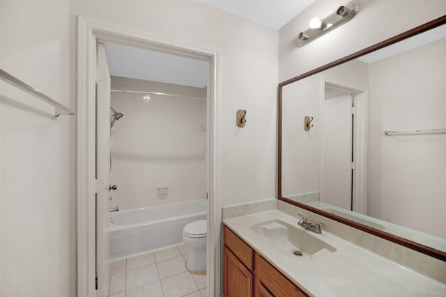 13535 San Martin Ln, Houston, TX 77083 - full bath featuring vanity, shower / washtub combination, and tile patterned floors
