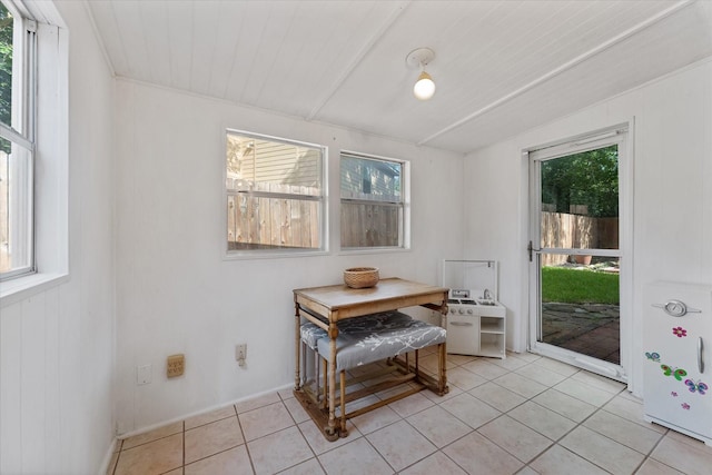 8411 Lylewood Ct, Houston, TX 77040 - dining space featuring light tile patterned floors and plenty of natural light