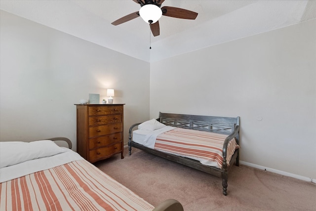 8411 Lylewood Ct, Houston, TX 77040 - carpeted bedroom with ceiling fan and baseboards