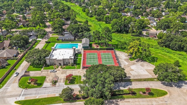 8411 Lylewood Ct, Houston, TX 77040 - bird's eye view of a pool