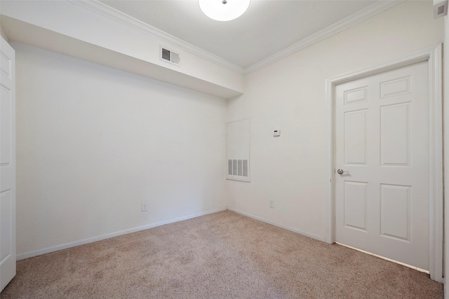 2255 Braeswood Park Dr Unit 184, Houston, TX 77030 - empty room with ornamental molding and carpet flooring