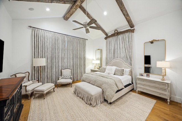 3835 Merrick St, Houston, TX 77025 - bedroom with wood finished floors, a ceiling fan, and recessed lighting