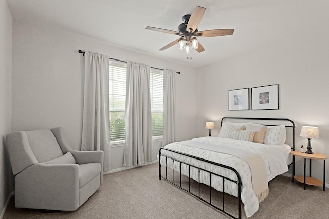 18015 Van Berkel Ln, Houston, TX 77044 - bedroom featuring carpet flooring and a ceiling fan