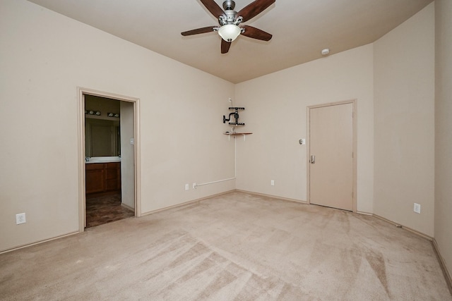 20603 Flintoff Ln, Katy, TX 77449 - carpeted empty room featuring a ceiling fan and baseboards