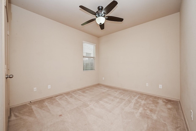 20603 Flintoff Ln, Katy, TX 77449 - spare room with carpet and a ceiling fan