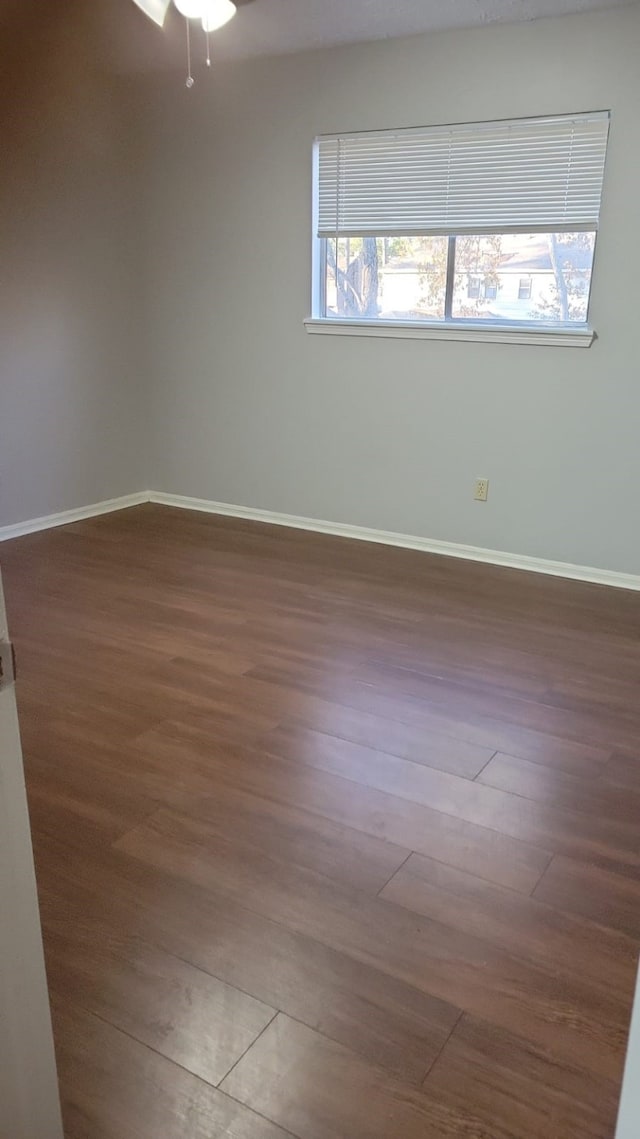 5703 Green Timbers Dr, Humble, TX 77346 - empty room featuring wood finished floors and a ceiling fan