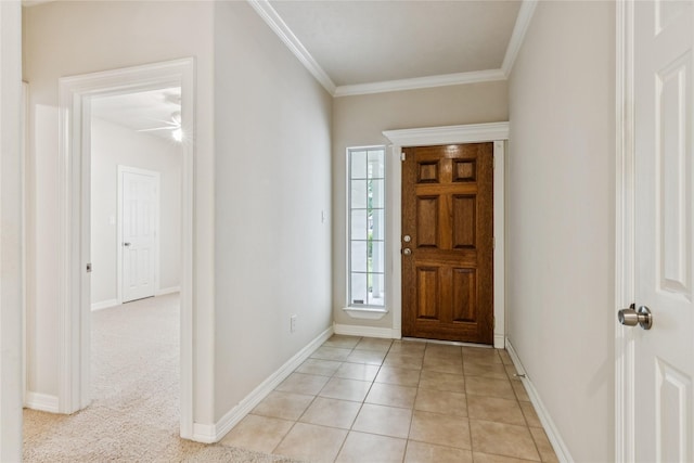 3418 Nottingham Ln, Montgomery, TX 77356 - entrance foyer featuring ornamental molding and baseboards