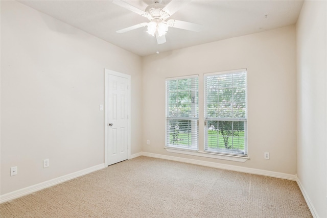3418 Nottingham Ln, Montgomery, TX 77356 - carpeted spare room featuring baseboards and ceiling fan