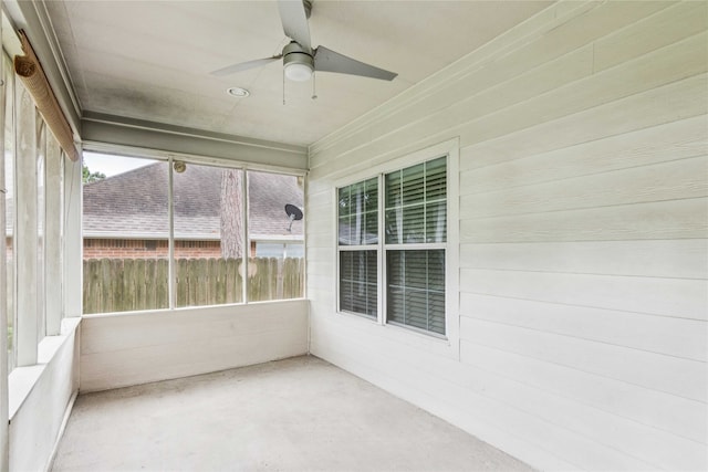 3418 Nottingham Ln, Montgomery, TX 77356 - unfurnished sunroom featuring ceiling fan