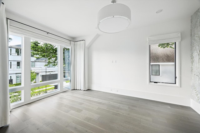 1220 Bomar St, Houston, TX 77006 - empty room with wood finished floors